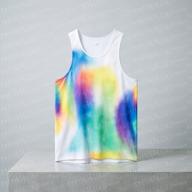 Fishing Vest - Wave Striped Running Vest, Breathable Mesh