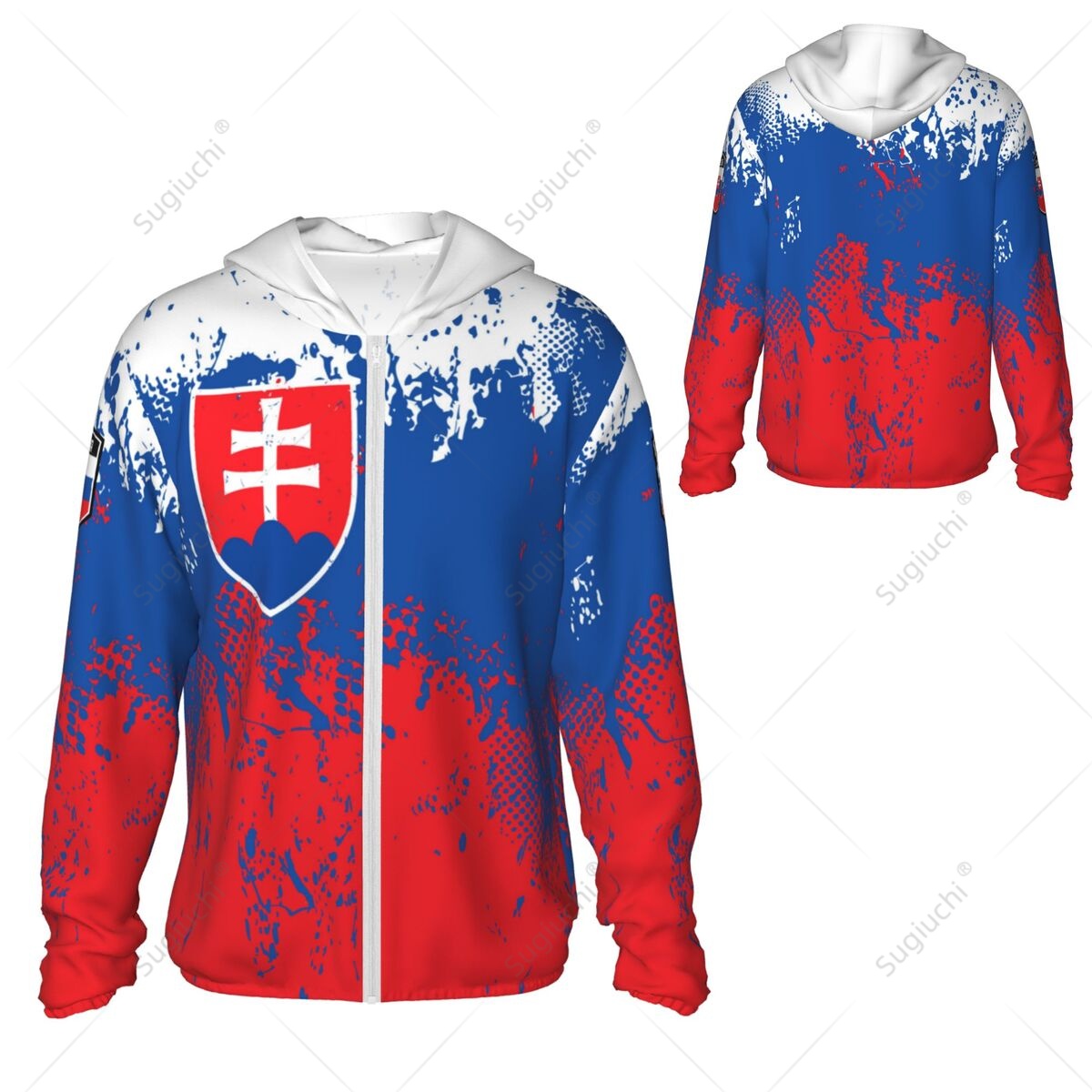 Slovakia Flag Sun Protection H - Fishing Hoodie 评论和价格