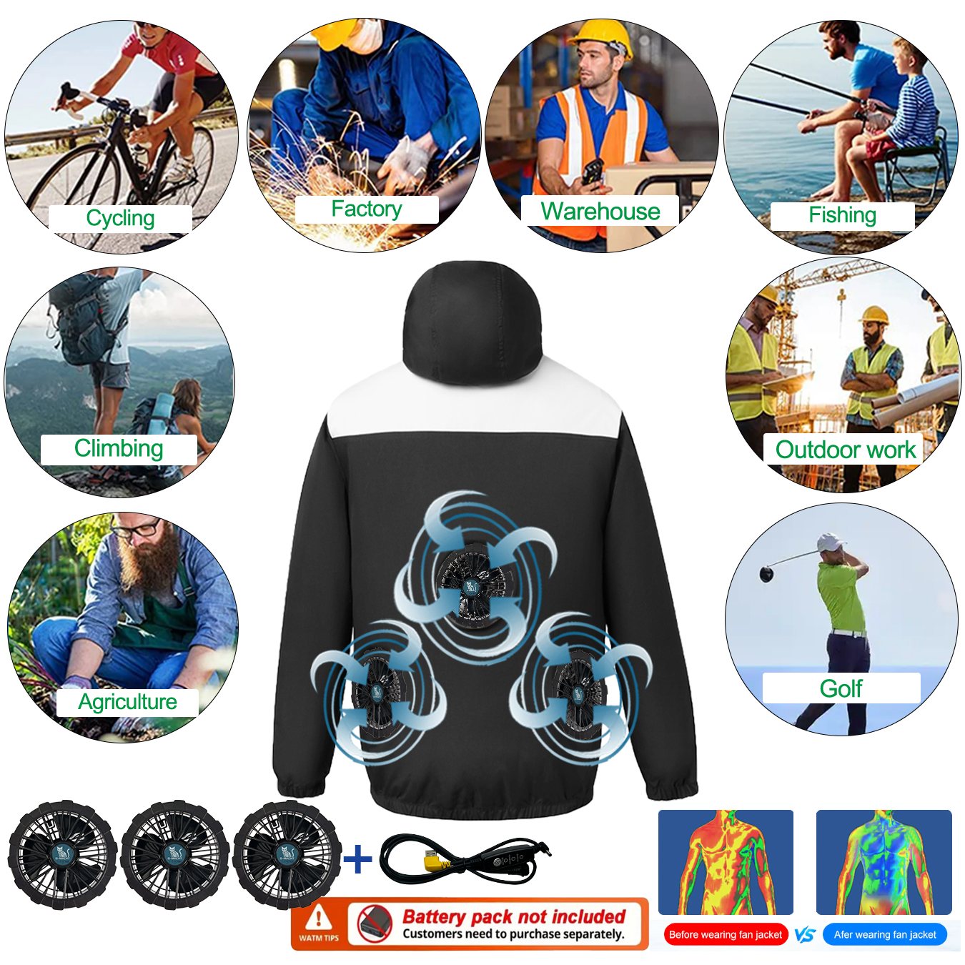 Summer Cool Vest Wearable Cool - Fishing Vest 评论和价格
