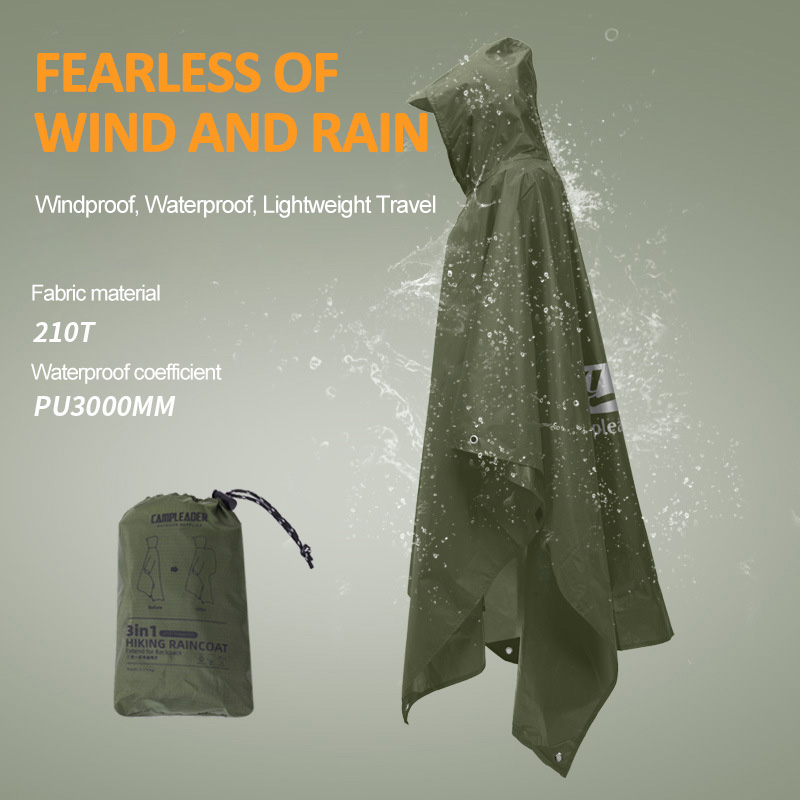 3 In 1 Outdoor Raincoat Hooded - Fishing Rain Suit 评论和价格