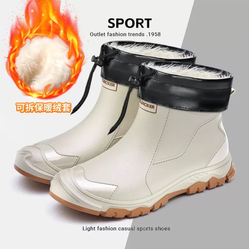 Waterproof Men's Rain Shoes Fa - Fishing Boots 评论和价格
