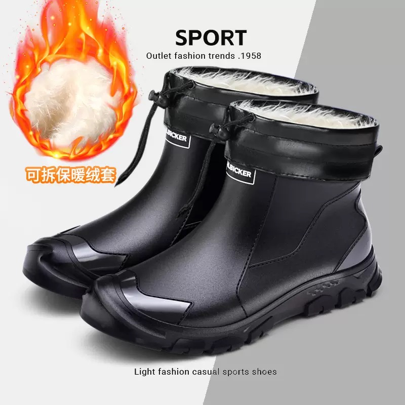 Waterproof Men's Rain Shoes Fa - Fishing Boots 评论和价格