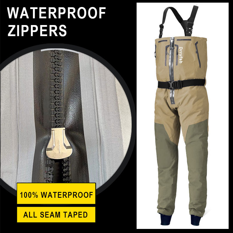 Zippered Waterproof Wader With - Fishing Waders 评论和价格