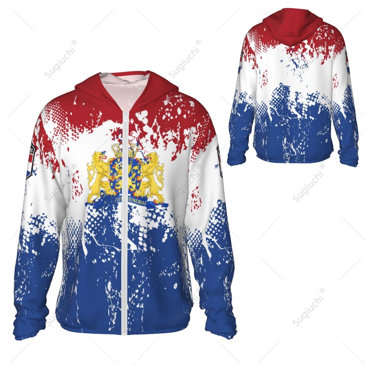 Netherlands Flag Sun Protectio - Fishing Hoodie 评论和价格