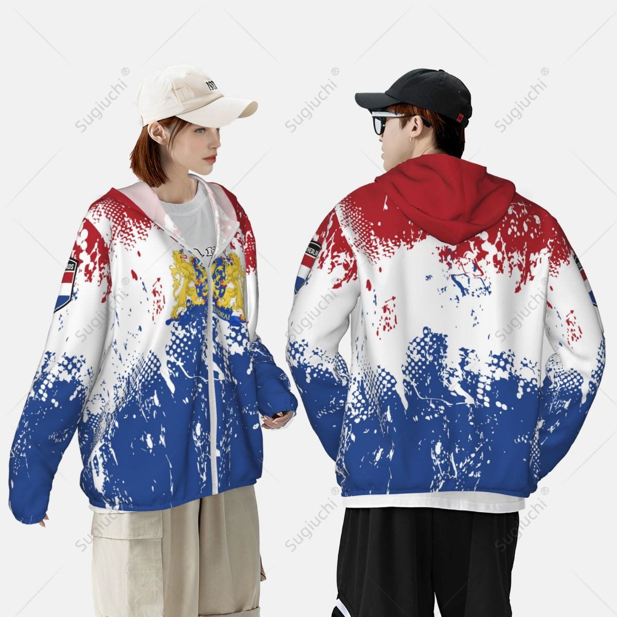 Netherlands Flag Sun Protectio - Fishing Hoodie 评论和价格