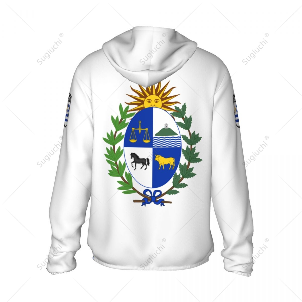 Uruguay Flag Sun Protection Ho - Fishing Hoodie 评论和价格