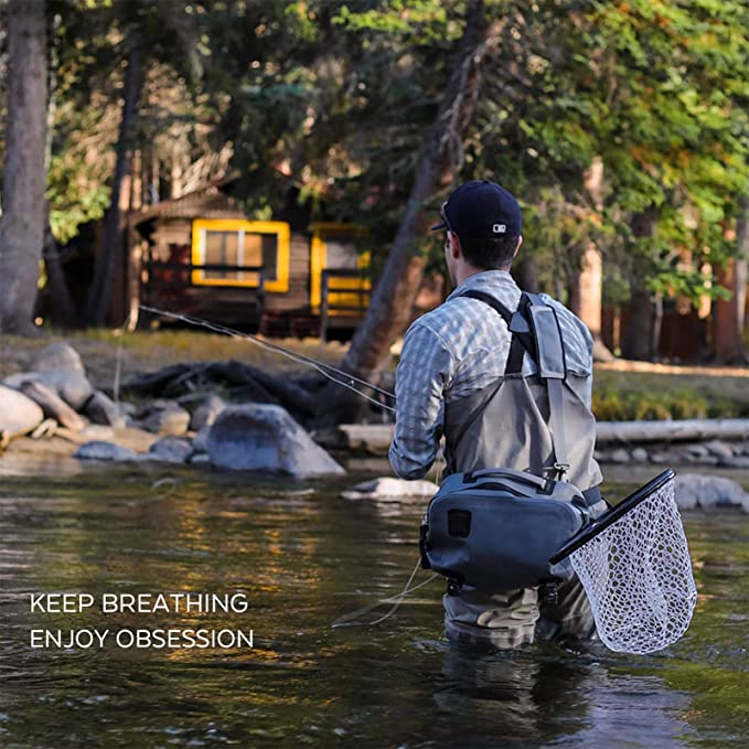 Men's Fly Fishing Waders Three - Fishing Pants Waterproof 评论和价格
