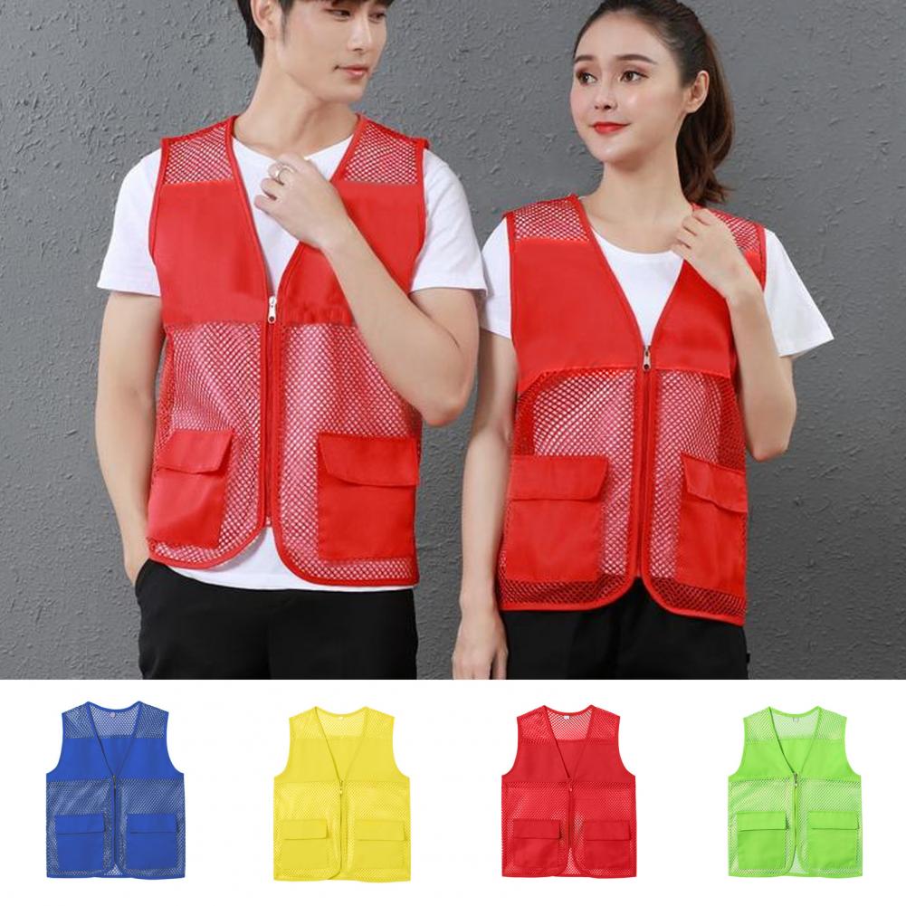 Fishing Vest Hollow Out Zipper - Fishing Vest 评论和价格