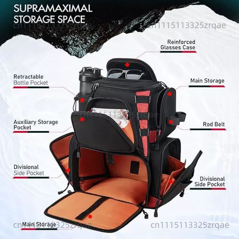 Fishing Gear Backpack with Lar - Fishing Backpack 评论和价格