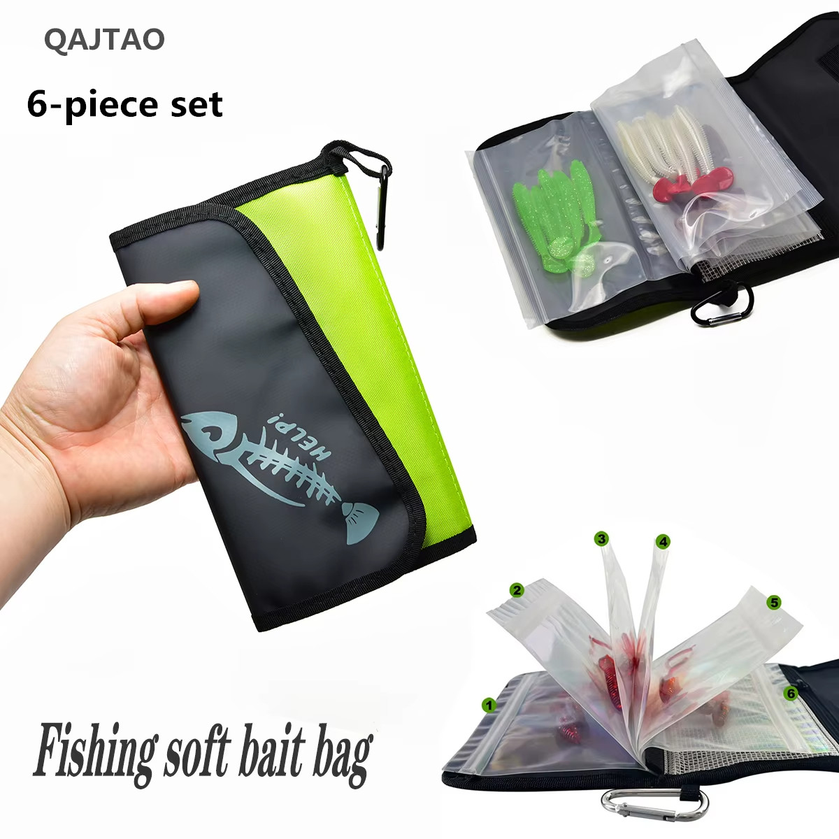 QAJTAO Luya Fake Bait Bag Soft - Fishing Bag Waterproof 评论和价格
