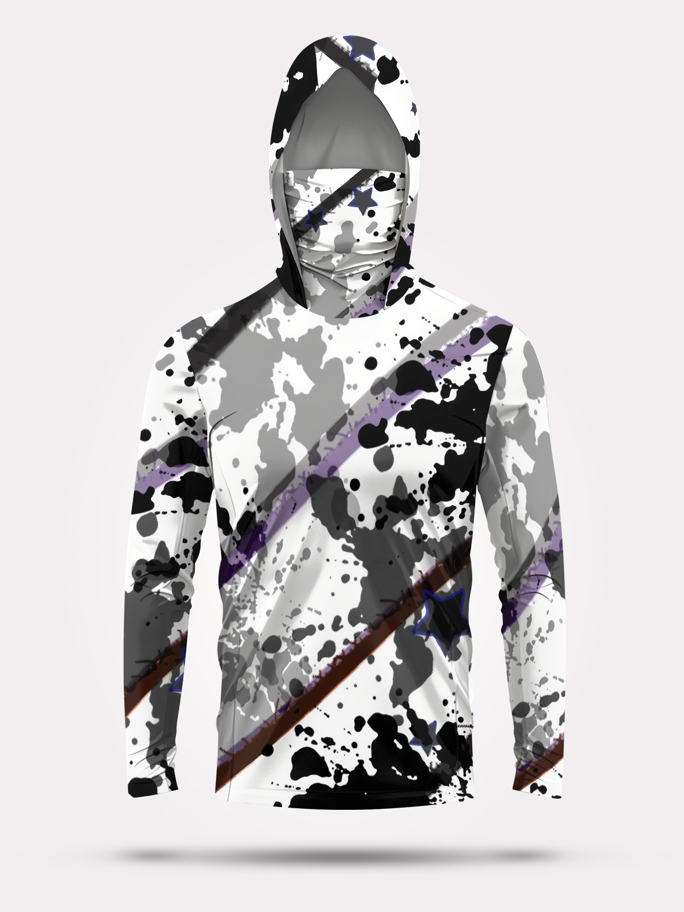 Men Hood Fishing Shirt long sl - Fishing Shirt Uv Protection 评论和价格