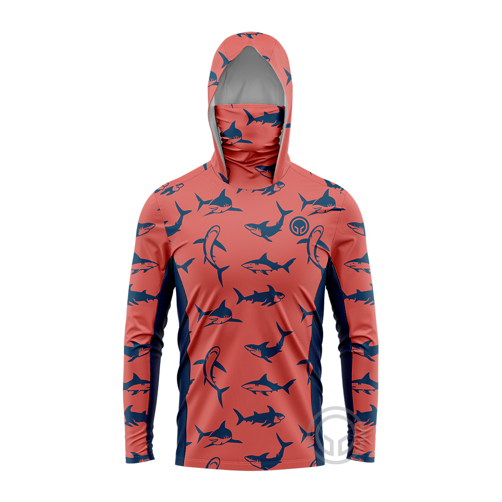 UPF50+ Sun-Protective Men Fish - Fishing Hoodie 评论和价格